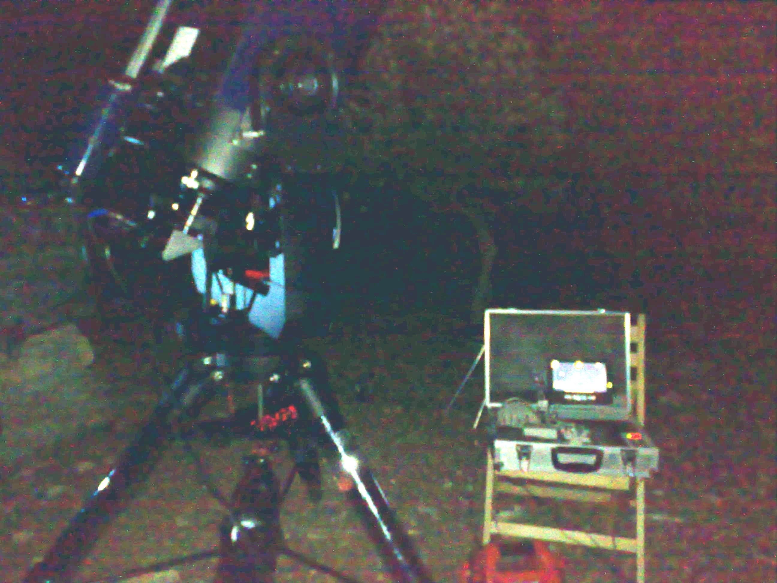 montage camera video sur telescope de 355!